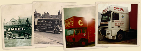 Image of our removals vans over the years